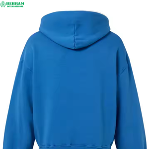 Nouveauté 2026 – Sweat à capuche unisexe 100 % coton molletonné/éponge française, grammage lourd, respirant, séchage rapide, avec fermeture éclair, coupe classique - Product Image 2
