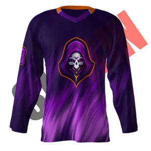 Maillot de hockey sur glace personnalisé de qualité supérieure Sibrin, sublimé |   Écologique, séchage rapide, 100% polyester |   Vêtements de hockey sur glace personnalisés - Product Image 2