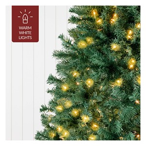Haute qualité 210cm 7FT blanc floqué neige artificielle arbre de Noël LED lumières (plus de 2000) debout pour les décorations de Noël - Product Image 3