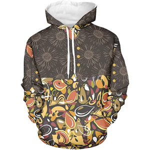 Ensemble pantalon de survêtement et sweat à capuche avec broderie en chenille personnalisée sérigraphiée Pullover Baggy Sweats à capuche vierges pour impression - Product Image 6