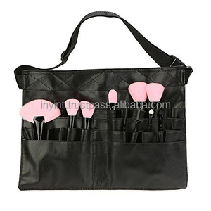 Pincel de maquillaje personalizado de 32 agujeros para mujer, riñonera, parches, poliéster duradero, artículos de tocador de viaje, delantal cosmético, capa de peluquería, bolsas - Product Image 5