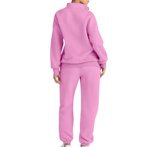 ชุดวอร์มผ้าฝ้ายขนแกะสำหรับผู้หญิงสำหรับฤดูหนาวมีซิปใหม่สำหรับ2025ชุดวอร์มระบายอากาศพิมพ์โลโก้ตามสั่ง - Product Image 2