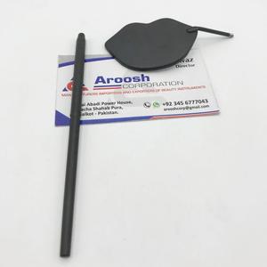 En gros Durable En Forme De Lèvre Noir Enduit Extension De Cils Miroir Sourcils Pince À Épiler Marque Privée Outil De Beauté Pointe Pointue - Product Image 5