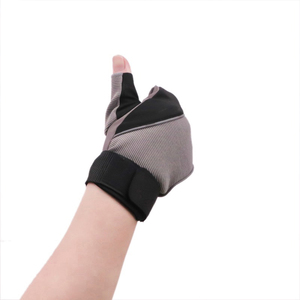Guantes de medio dedo hechos a medida para levantamiento de pesas Pro Gym Guantes de levantamiento de pesas Venta al por mayor Guantes de cuero de bajo precio de Pakistán - Product Image 2