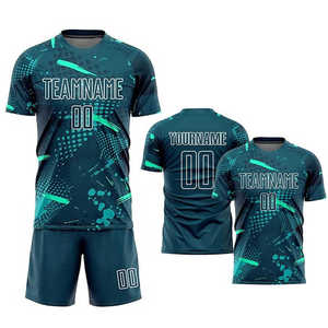 Migliori uniformi da calcio di tendenza <span class=keywords><strong>per</strong></span> <span class=keywords><strong>tutti</strong></span>, set da calcio Color gradiente completamente personalizzati, abbigliamento da calcio di produzione sfusa dal Pakistan - Product Image 5