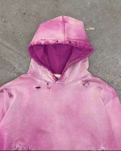 Sudadera con Capucha de Felpa Francesa 100% Algodón, Lavado Ácido, Estilo Desgastado y Decolorado por el Sol para Invierno, Suministro ODM - Product Image 6