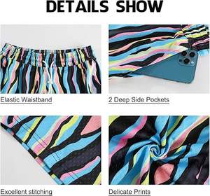 Pantalones cortos de baloncesto de malla de poliéster personalizados con logotipo de impresión por sublimación para hombres - Product Image 3