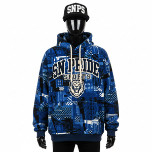 Nueva Sudadera con Capucha Ligera para Hombre, Impresa por Sublimación Personalizada, con Forro Polar Transpirable y Ecológico - Product Image 1