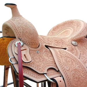 Venta caliente ASHMIRA ECUESTRE Diseñador Hecho a mano Cuero duradero Racing Western English Horse Saddle Cómodo para montar - Product Image 2