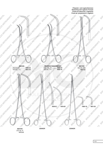 Fórceps de arteria RUMEL quirúrgicos reutilizables más vendidos Fórceps de disección y ligadura en ángulo de acero inoxidable de alta calidad - Product Image 5