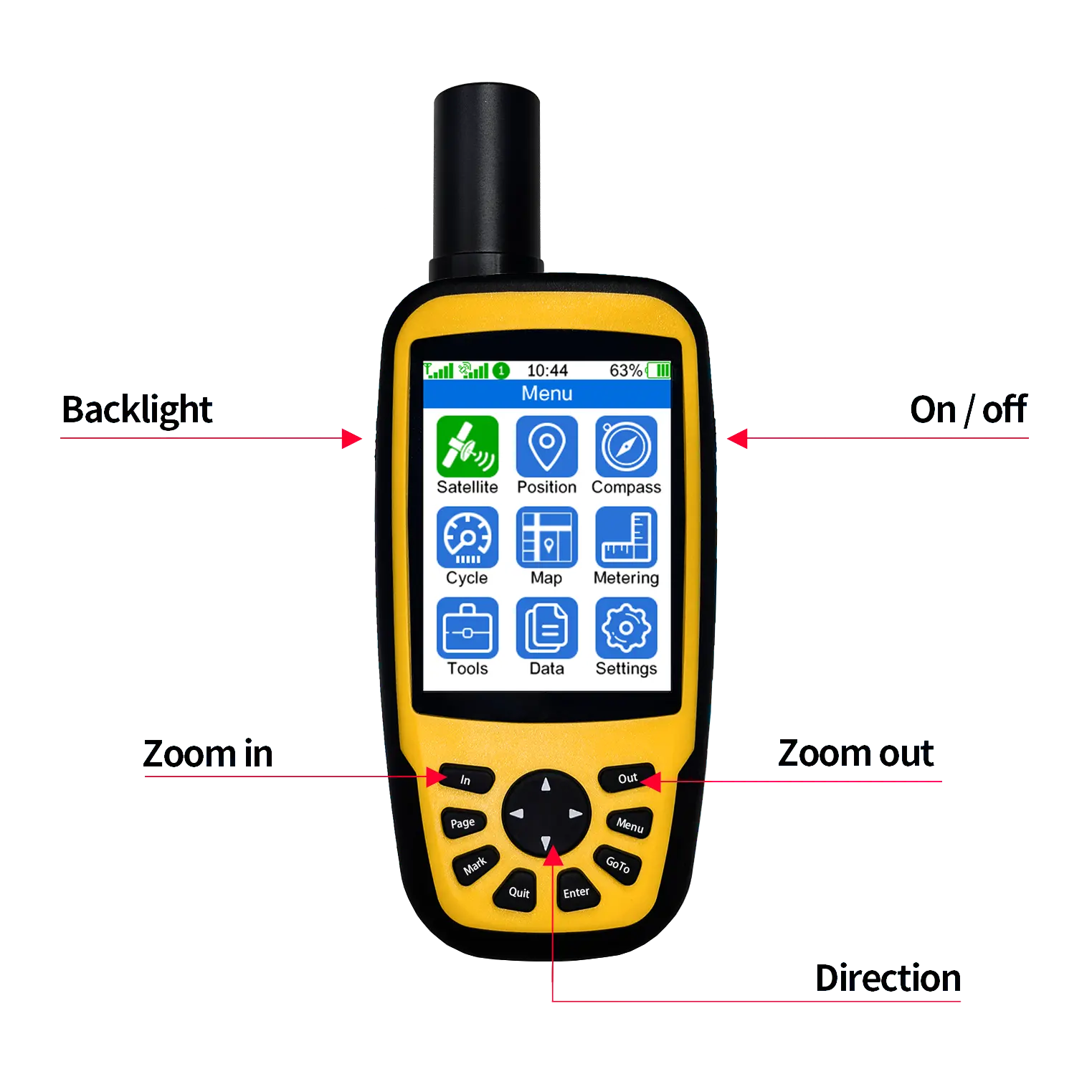 2024 all new Best selling Maskura Handheld RTK with 3-Axis Compass high accuracy low cost GPS survey kit IP67 rated Robust build