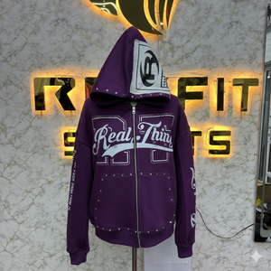 Sweat à capuche zippé Sport Edition, coupe parfaite, imprimé en relief, fabrication en usine, prix bas, sweat à capuche pour hommes, sweat à capuche pour hommes - Product Image 3
