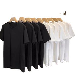 เสื้อยืดคอกลมแขนสั้นสีขาว ผ้าคอตตอน 100% น้ำหนัก 230 กรัม ทรงหลวม ไม่เป็นขุย เป็นมิตรต่อสิ่งแวดล้อม ระบายอากาศได้ดี รับสกรีนโลโก้ตามแบบ OEM - Product Image 1