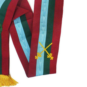 Nueva llegada 2025 Consejo de caballeros Grand Sash bordado personalizado Masonic Regalia Sash para la venta - Product Image 4