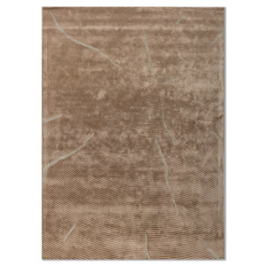 พรมวิสโคสสีเบจน้ำตาลคลาสสิค Azalea ขนาด 9x12 ฟุต ลายแบบนามธรรม สำหรับตกแต่งบ้าน ห้องโถง ทางเดิน ใช้เทคนิคการทอแบบแบน เหมาะสำหรับปูพื้นห้องนั่งเล่น - Product Image 1