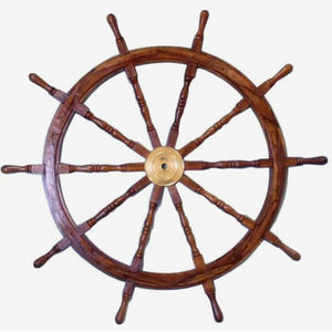 Roue décorative de bateau d'art de mur, au-dessus du lit, salon, décoration extérieure - Product Image 5