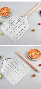 Pelles <span class=keywords><strong>à</strong></span> <span class=keywords><strong>pizza</strong></span> perforées résistantes aux hautes températures <span class=keywords><strong>pour</strong></span> fours <span class=keywords><strong>à</strong></span> bois traditionnels et grilles <span class=keywords><strong>à</strong></span> <span class=keywords><strong>pizza</strong></span> électriques modernes - Product Image 3