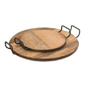 Bandeja DE SERVICIO DE MADERA exigible 2024, utensilios de cocina y bandeja de servicio de mesa para el hogar, bandejas de decoración de Navidad con logotipo personalizado hecho a mano - Product Image 4