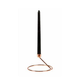 Ferme en métal noir, porte-bougie de forme conique - Product Image 5