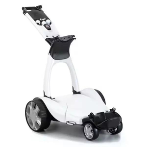 Chariot de golf électrique Stewartts X9 de qualité supérieure avec télécommande et batterie supplémentaire incluse - À vendre - Product Image 1