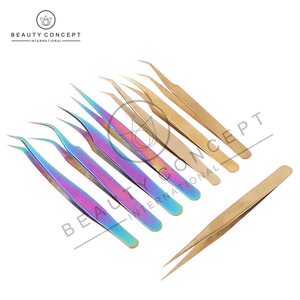 Produit populaire imprimé de logo personnalisé fabriqué à la main à prix raisonnable pince à cils en acier par concept de beauté écologique - Product Image 2