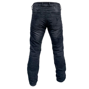 Dark Denim CE-Certified Motorcycle Biker Jeans con armadura reforzada Protección de rodilla Transpirable y de secado rápido - Product Image 3