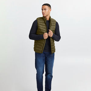 Quality Men's Down Puffer Hooded <b>Jacket</b> Vest Winter Fashion Wear <b>Sleeveless</b> Puffer With Heated Feature Puffer Vest OEM Service - Product Image 3