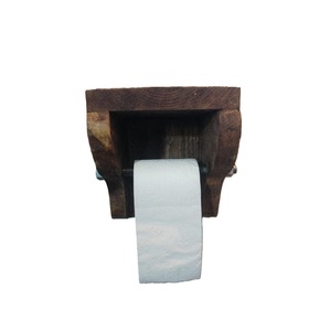 Frais tendance en bois rouleau porte-serviettes en papier salle de bain papier hygiénique support support pour tenture murale articles décoratifs - Product Image 1