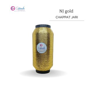 180D NJ Or Chappat Jari Métallique Flora Jari Fil à Broder Haute Ténacité Lurex Polyester pour Tricotage à la Main Couture Tissage - Product Image 1