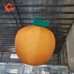 Ballon publicitaire géant gonflable en forme d'orange suspendue, modèle de fruit simulé gonflable - Product Image 5