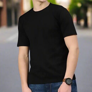 Camiseta de hombre personalizable de venta de exportación, agregue su texto de logotipo o ilustraciones para eventos y regalos de la India - Product Image 3