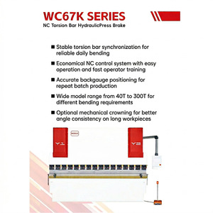 WC67K 63T Kompakt TP10s NC Burulma Çubuklu Hidrolik Abkant Pres, 4mm Karbon Çelik ve 2mm Paslanmaz Çelik için - Product Image 2