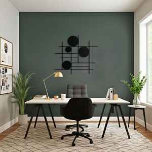 Art mural en métal moderne, Art mural en métal de style moderne et luxueux, Grande décoration murale, Décoration intérieure minimaliste, Cadeau de fête des mères - Product Image 4