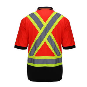 Chaleco de Seguridad de Alta Visibilidad Personalizable con Logotipo, Impermeable, Talla Grande, Camiseta Polo de Manga Corta, Ropa de Trabajo Hecha de Poliéster Reflectante - Product Image 2