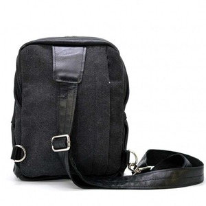Leather Canvas Chest Bag <b>Crossbody</b> Travel Sling Bag Outdoor Fashion Zipper Summer Daily Carry Use <b>Men</b> Women CSB-0052 - Product Image 4
