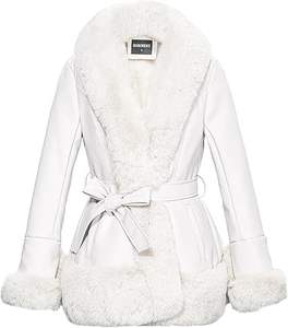 Veste en cuir moto classique noire pour femmes, tendance actuelle, style tendance, vente en gros, avec fermeture éclair sur le devant, veste en simili cuir 2024 - Product Image 1