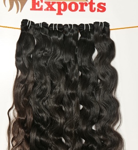 Paquetes de cabello humano natural Bodywave indio de un donante precio barato crudo al por mayor cabello virgen de textura recta sin enredos - Product Image 3