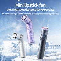Ventilateur portable mini turbo Hxtc88 haute vitesse 3000 mAh rechargeable par USB avec refroidissement par air et glace pour les voyages en extérieur