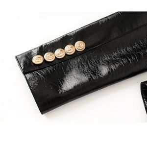 แจ็กเก็ตหนังแท้สำหรับผู้หญิงแจ็กเก็ตสำหรับขี่จักรยานแบบคลาสสิกสำหรับฤดูใบไม้ผลิฤดูใบไม้ร่วงเสื้อโค้ทแจ็คเก็ตขนาดพิเศษ - Product Image 5