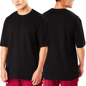 T-shirt léger à épaules tombantes pour hommes de grande taille Boxy Blank100 % Cotton T Shirt Oversized plain t shirt - Product Image 2