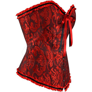 Latest Style Solid Color Women Over Bust Corset with Neoprene <b>Tummy</b> <b>Control</b> Breathable Fabric-Wholesale Customized Shapewear - Product Image 4