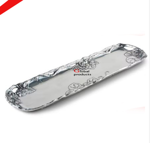 Plateau de service de thé de collation fini doré au look antique 2025 pour le restaurant et le bar de l'hôtel - Product Image 5