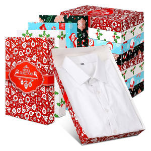 Coffrets cadeaux de vacances Emballage de qualité supérieure pour cadeaux de mariage et d'anniversaire Flocon de neige Grands coffrets cadeaux polyvalents Boîte supérieure et inférieure - Product Image 1