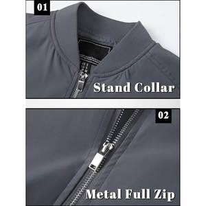 Autumn Winter <b>Men's</b> Patchwork Stand Collar Slim Fit Bomber <b>Jacket</b> <b>Fleece</b> <b>Lined</b> Casual Streetwear 2025 Brand New - Product Image 4