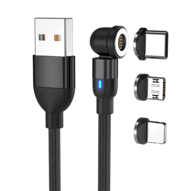 magnetic charging cable charging cell phone 3 in 1 magnetic charger cable c fast charge mobile phone data cable magnetic