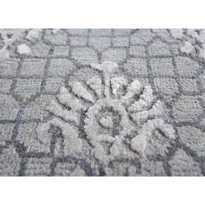 Alfombras de Lana y Seda Anudadas a Mano Inde, Diseño Geométrico en Rosa, Gris y Negro para Decoración de Sala de Estar, Dormitorio, Pasillo, Rectangulares, ENR-1659 - Product Image 3