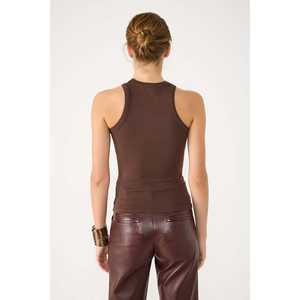 Camiseta sin Mangas para Mujer, con Detalles de Piedras Suaves, Cuello Halter, Estilo Casual Básico, Transpirable y Sostenible, con Logotipo Personalizado, para Uso Diario - Product Image 5