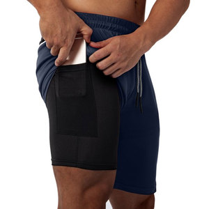 Pantalones Deportivos para Hombre, Shorts de Compresión con Forro Interior para Gimnasio - Product Image 4