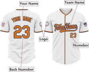 Camisetas de béisbol transpirables cómodas personalizadas Juego de Nombres y Números personalizados para equipos deportivos Fans Ligas - Product Image 6