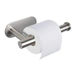 Porte-papier toilette durable et élégant pour la maison, l'hôtel, le restaurant, la salle de bain, en acier inoxydable, à fixation murale - Product Image 5